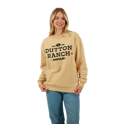 Unisex Yellowstone Bucking Horse Logo Crew Neck Reversible Sweatshirt