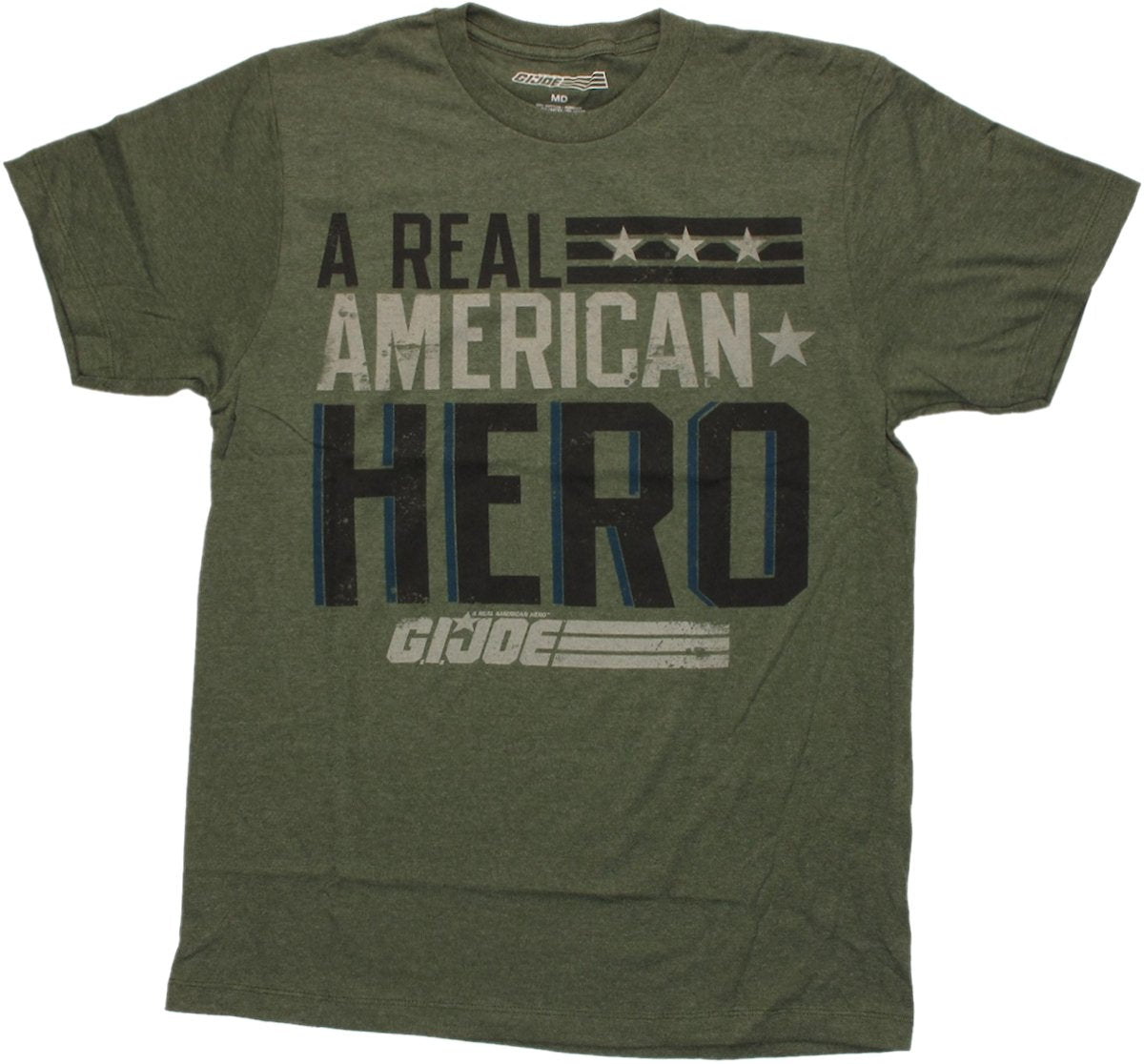 Men's Green Heather GI Joe Real American Hero Graphic Tee T-Shirt