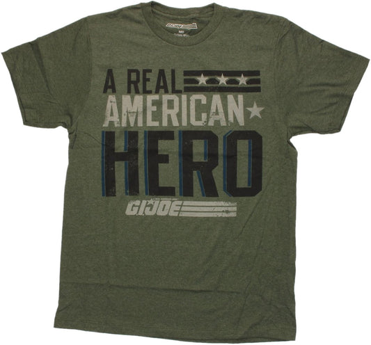 Men's Green Heather GI Joe Real American Hero Graphic Tee T-Shirt