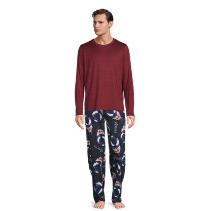 Men's Venom face graphic sleep pants by Rex Distributor, Inc., featuring a venom-themed AOP design and comfortable sleepwear style.