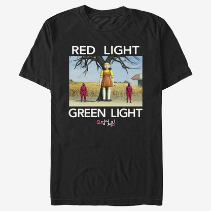 Men's Squid Game Red Light Green Light Scene Graphic Tee T-Shirt