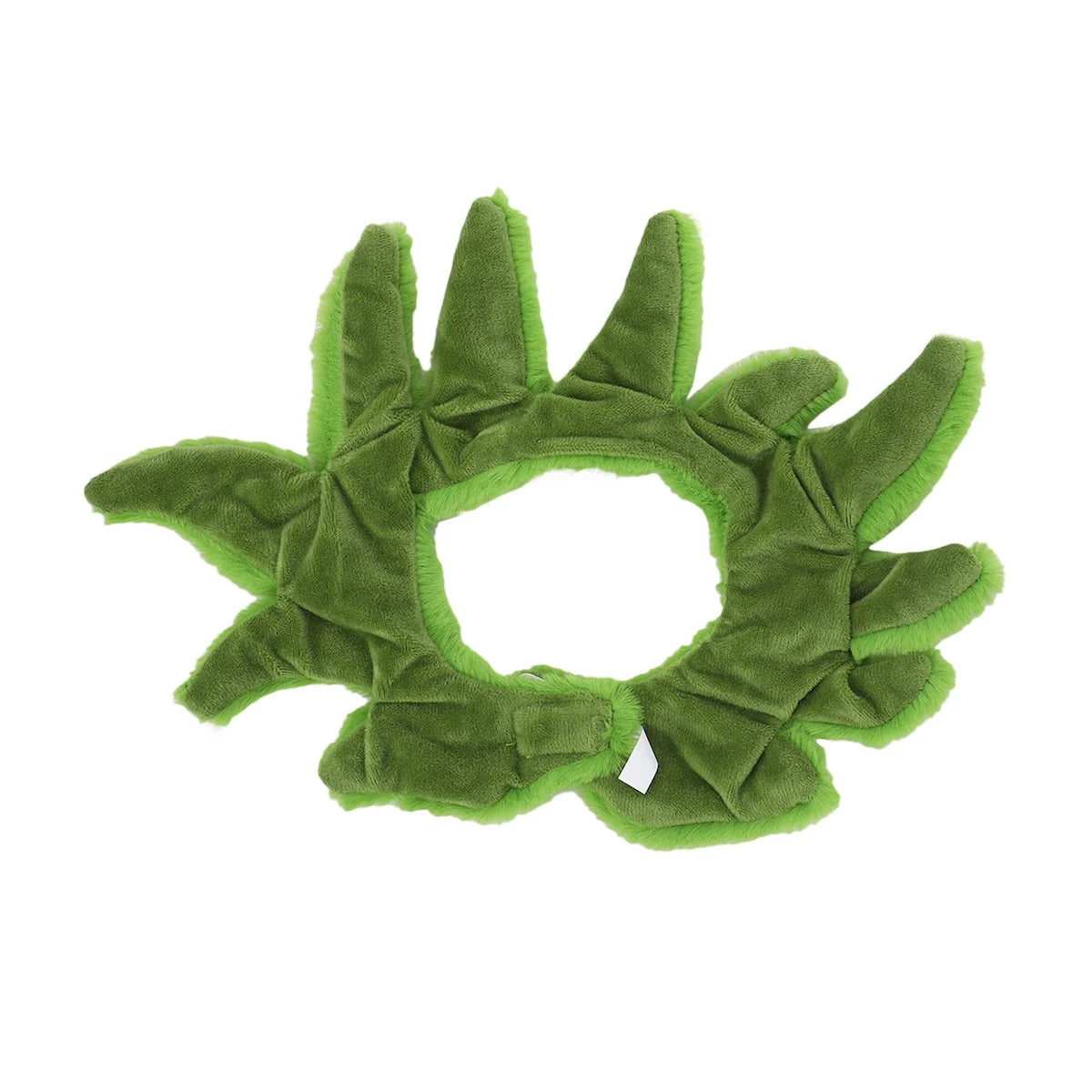 Grinch Plush Headband with Furry Collar Set