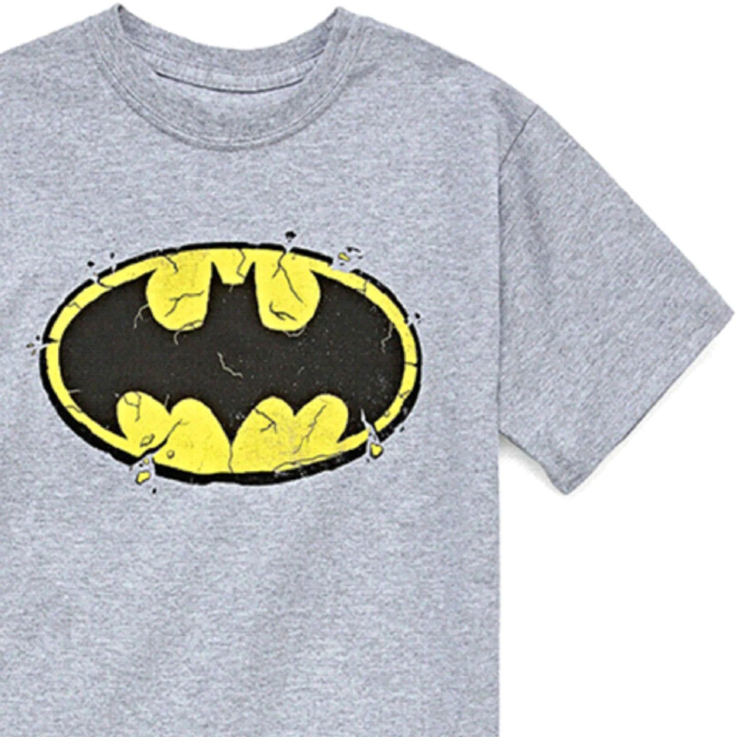 Boy's DC Comics Batman Crumbling Bat Logo Graphic Tee T-Shirt