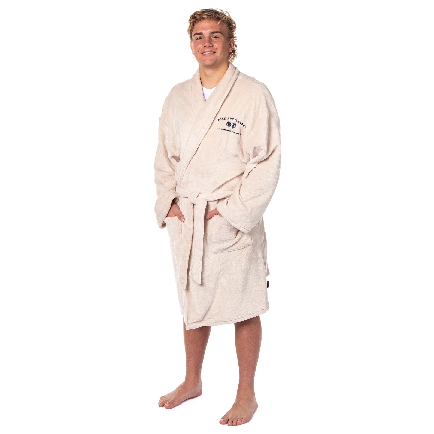 Schitt's Creek Gift Plush Fleece Luxury Bathrobe Robe Rose Apothecary