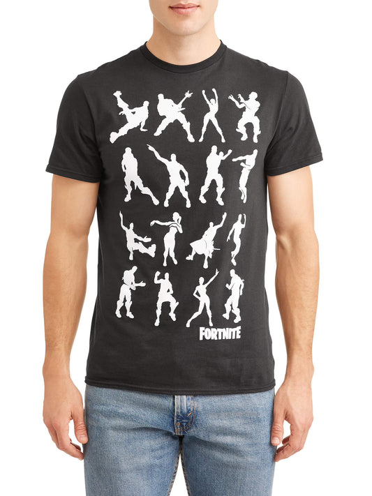 Men's Black Fortnite Dance Dance Graphic Tee T-Shirt