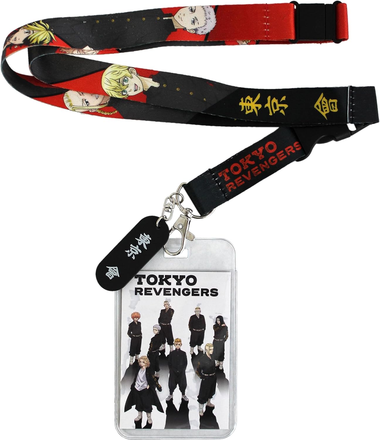 Tokyo Revengers Manga Anime ID Badge Holder Lanyard Keychain Lanyard w/Rubber Pendant