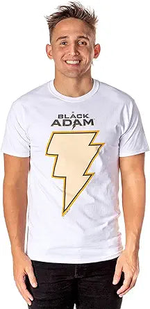 DC Comics Black Adam Mens' Yellow Lightning Bolt Marvel Nemesis T-Shirt - Rex Distributor, Inc. Wholesale Licensed Products and T-shirts, Sporting goods,