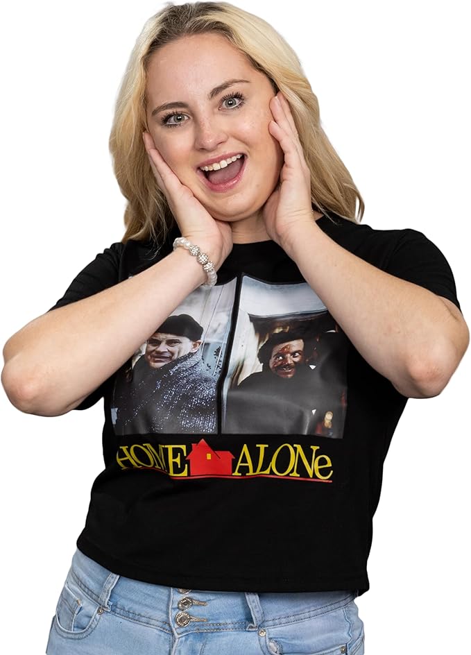 Women Juniors Home Alone The Wet Bandits Graphic T-Shirt Tee