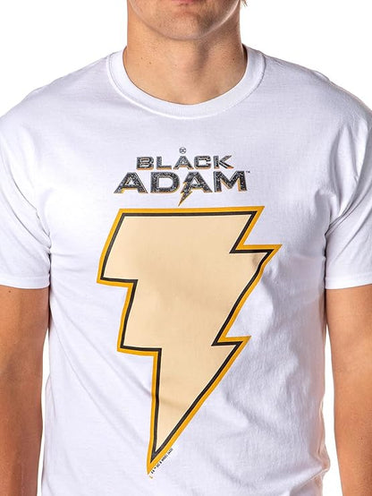 DC Comics Black Adam Mens' Yellow Lightning Bolt Marvel Nemesis T-Shirt - Rex Distributor, Inc. Wholesale Licensed Products and T-shirts, Sporting goods,
