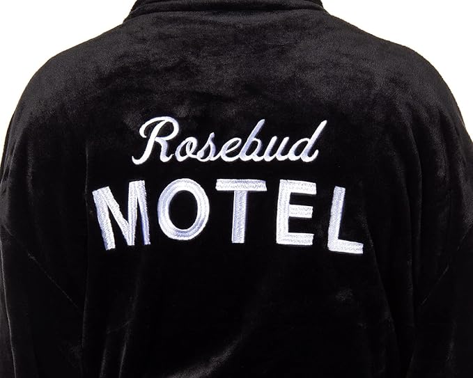 Schitt's Creek Gift Plush Fleece Luxury Bathrobe Robe Rosebud Hotel