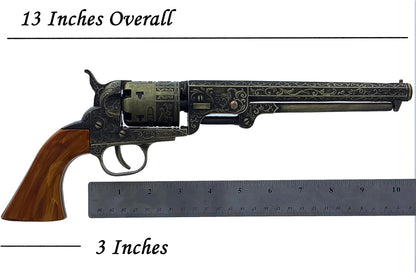 KN 1200-AGN 13-inch US decorative revolver collectible with display stand by Rex Distributor, Inc.