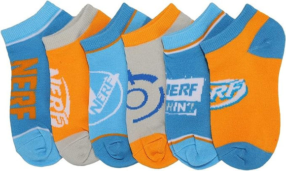 Nerf Nation Casual Ankle Socks Boys 6-pack