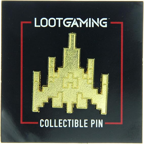Loot Crate Gaming Galaga Spaceship Classic Arcade Video Game Collectible Pin