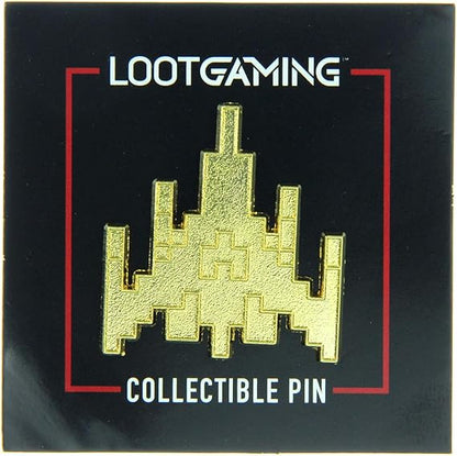 Loot Crate Gaming Galaga Spaceship Classic Arcade Video Game Collectible Pin