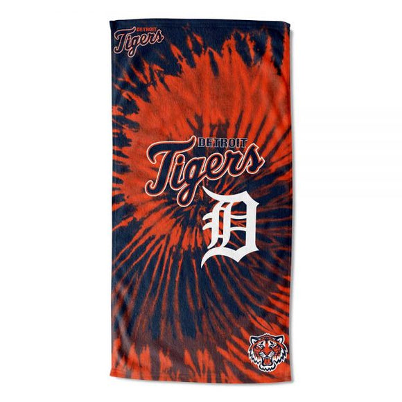 Northwest MLB Detroit Tigers Pyschedlic Beach Towel 30