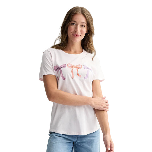 Women's Coquette Bow Lineup Graphic Tee