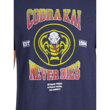 Men's Cobra Kai Never Dies Graphic Print Tee T-Shirt