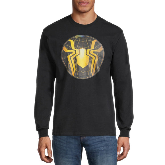 Men's Marvel Spider-Man  Logo Long Sleeve Graphic Tee T-Shirt