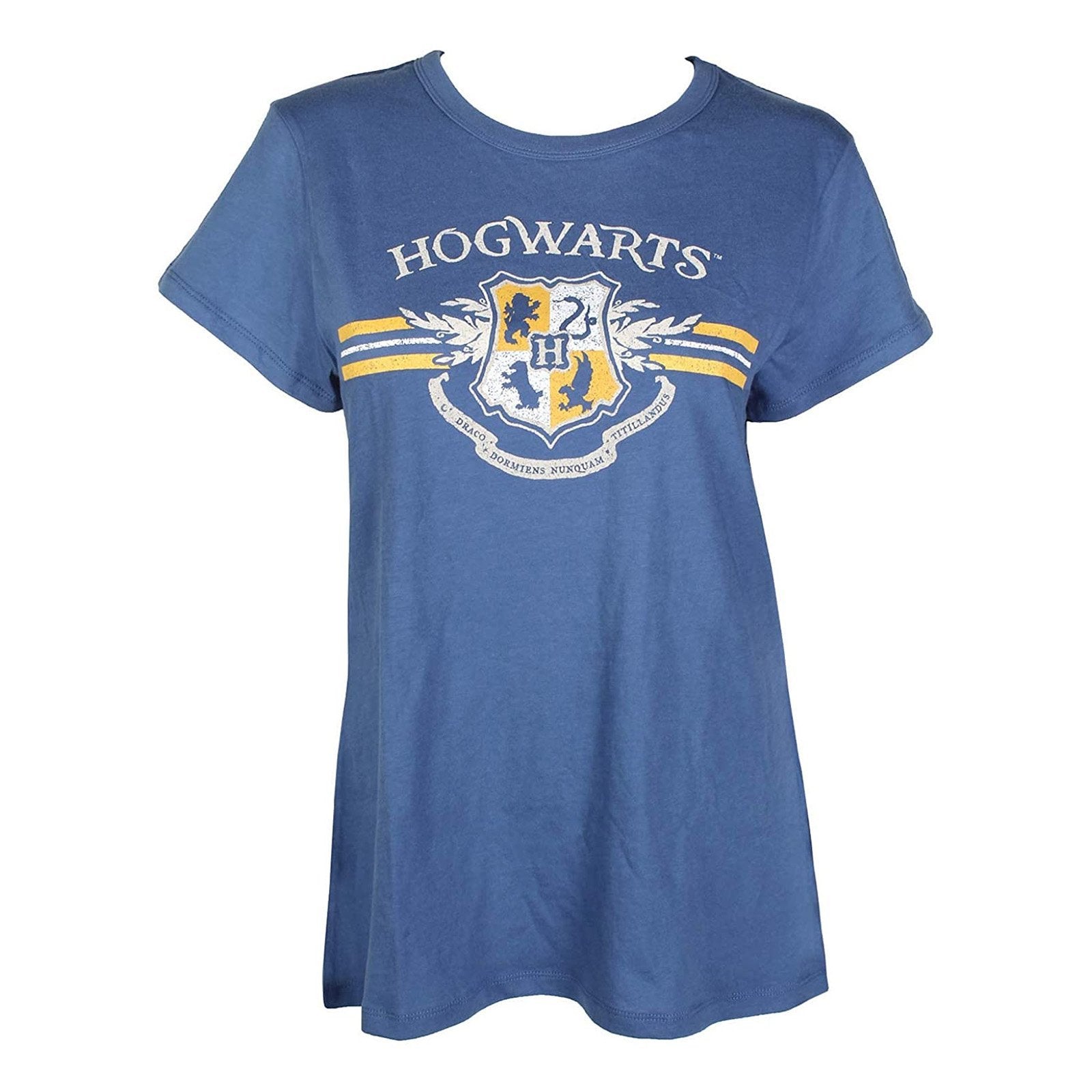 Women Junior\'s Blue Harry Potter Hogwarts Crest Graphic Tee T-Shirt – Rex  Distributor, Inc. Wholesale Licensed Products and T-shirts, Sporting goods,
