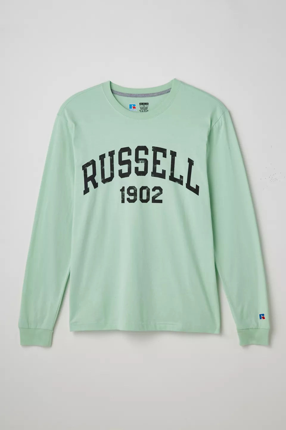 Russell Athletic Men's Logo Long Sleeve T-Shirt, Mellow Mint