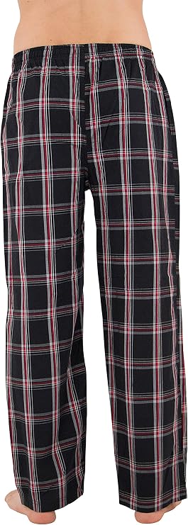 INTIMO Men's Woven Knit Cotton Casual Lounge Sleep Pajama Pant Sleepwear Loungewear