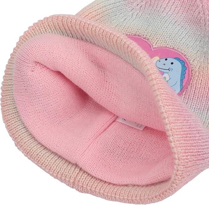 Moriah Elizabeth Youth Cuff Hat and Knit Gloves Cold Weather Set