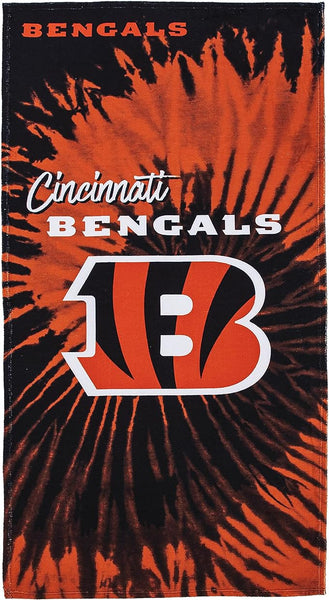 Northwest NFL Cincinnati Bengals Pyschedlic Beach Towel 30" x 60"