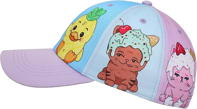 Moriah Elizabeth Animal Character Panels Youth Colorblock Traditional Adjustable Hat
