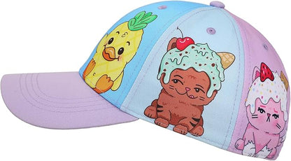 Moriah Elizabeth Animal Character Panels Youth Colorblock Traditional Adjustable Hat