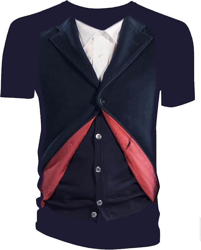 Men's Doctor Who Peter Capaldi 12th Dr Costume T-Shirt Tee