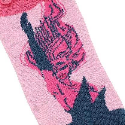 Lore Olympus Hades & Persephone Women’s 3-Pair Ruffle Casual Crew Socks, Multicolor, One Size