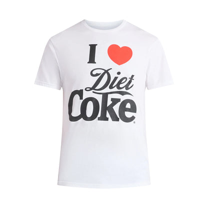 Men's I Heart Diet Coke Logo Graphic Tee T-Shirt