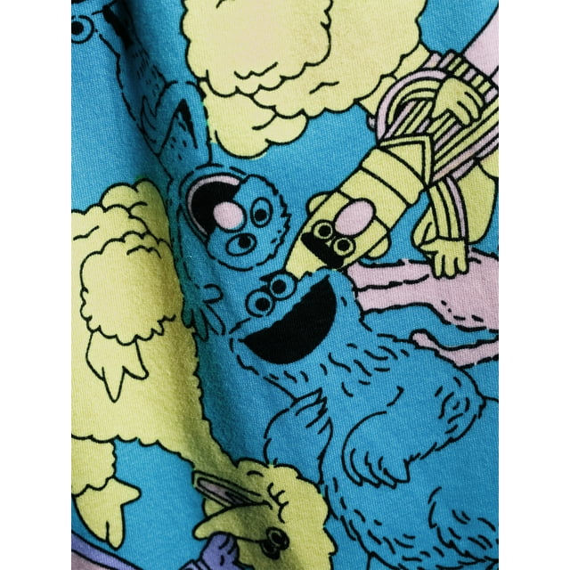 Men's Blue Sesame Street Pajama Lounge Pant AOP Sleep Pants - Rex Distributor, Inc. Wholesale Licensed Products and T-shirts, Sporting goods,