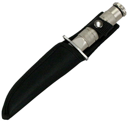 SH 9089-SL 8.5" Heavy Duty Silver Mini Survival Knife with Sheath