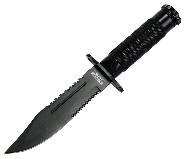 SH 9090-BK 8.5" Heavy Duty Black Mini Survival Knife with Sheath