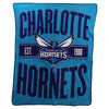 Northwest NBA Charlotte Hornets "Clear Out"  Raschel Throw Blanket 46" x 60"