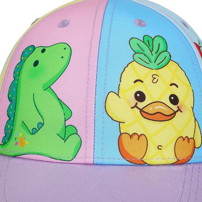 Moriah Elizabeth Animal Character Panels Youth Colorblock Traditional Adjustable Hat