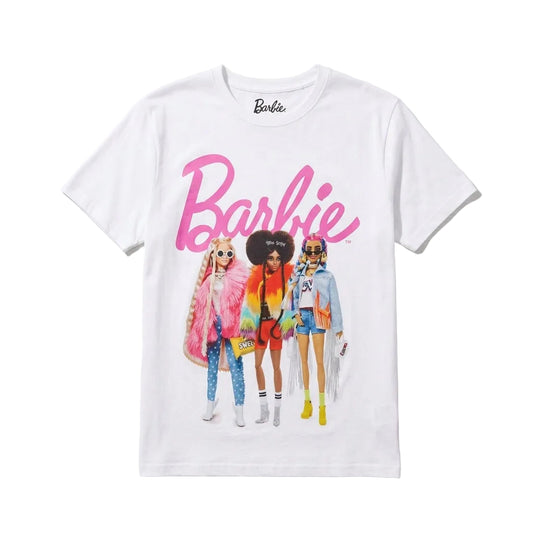Women's Junior Barbie Shine Bright Dolls Graphic Tee T-Shirt