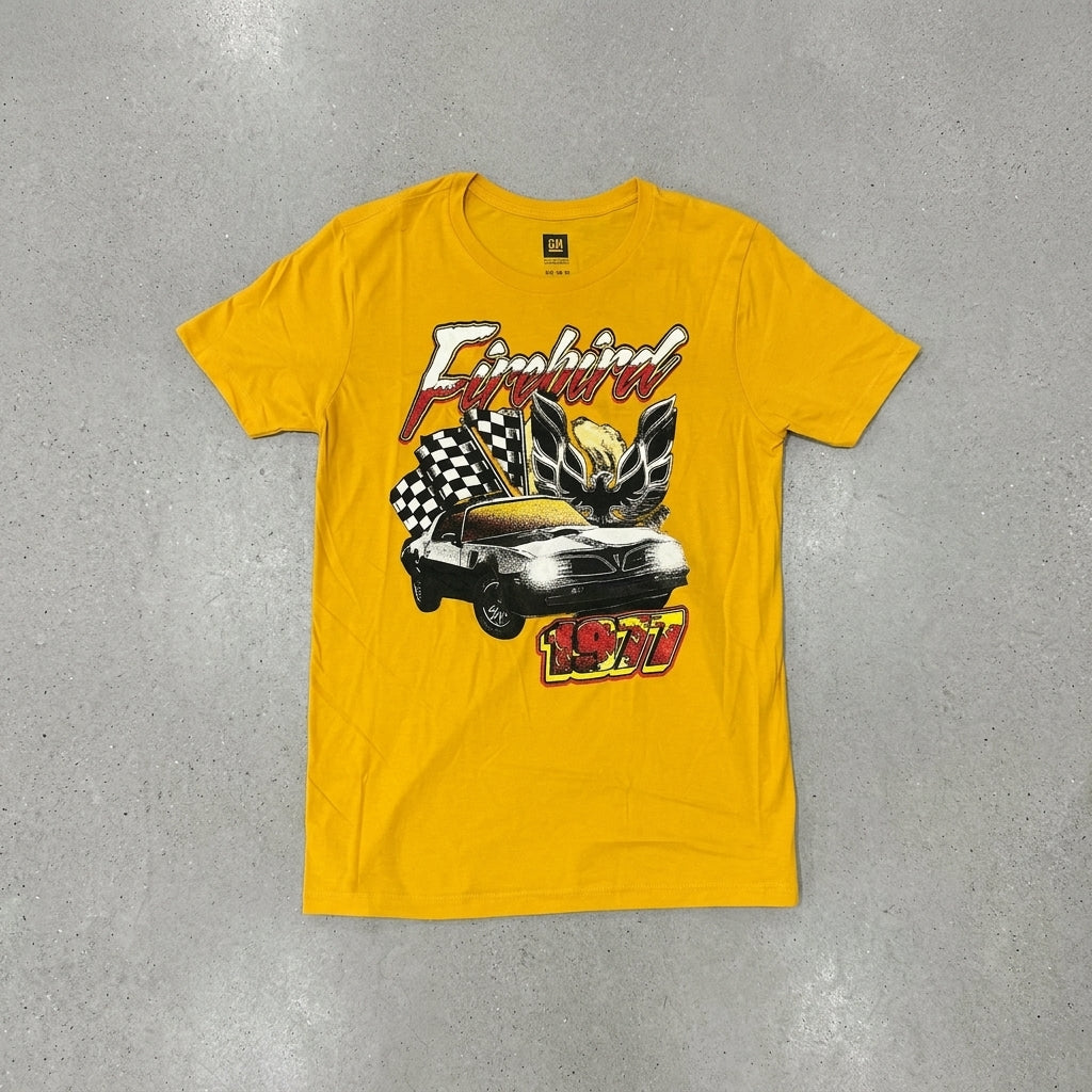 Men's Pontiac Firebird 1977 Crew Neck Short Sleeve Regular Fit Graphic T-Shirt Tee