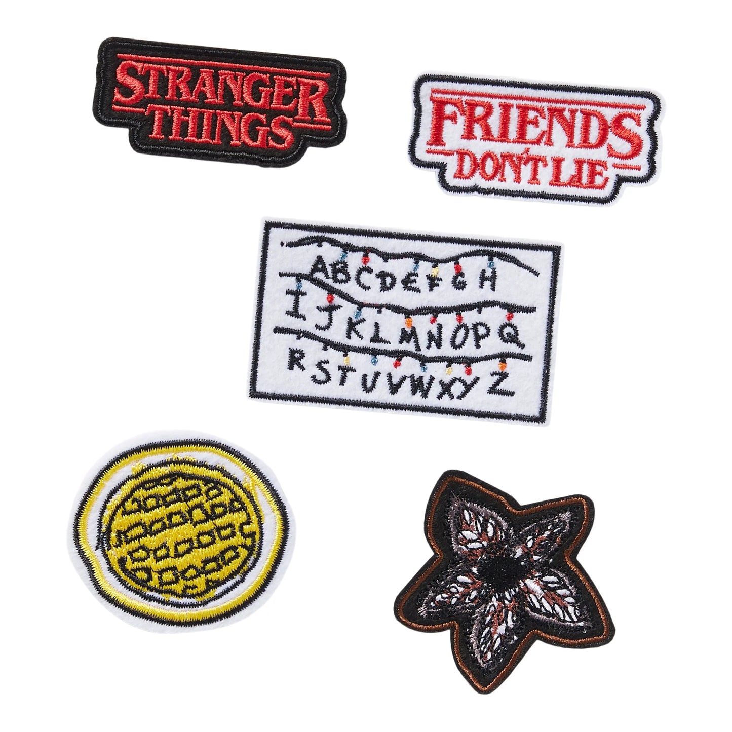 Netflix Stranger Things Cotton Fabric & Patch Diy Kit, 5 Patches And 2 Yards Of Fabric