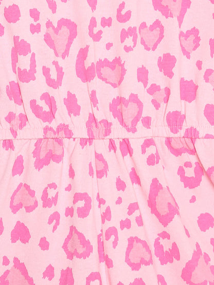 Girls' We Wear Cute Ruffle Trim Rompers Sizes 4-16 Pink