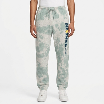 Women's Big Smile Energy Graphic Jogger Pants - Green Tie-Dye