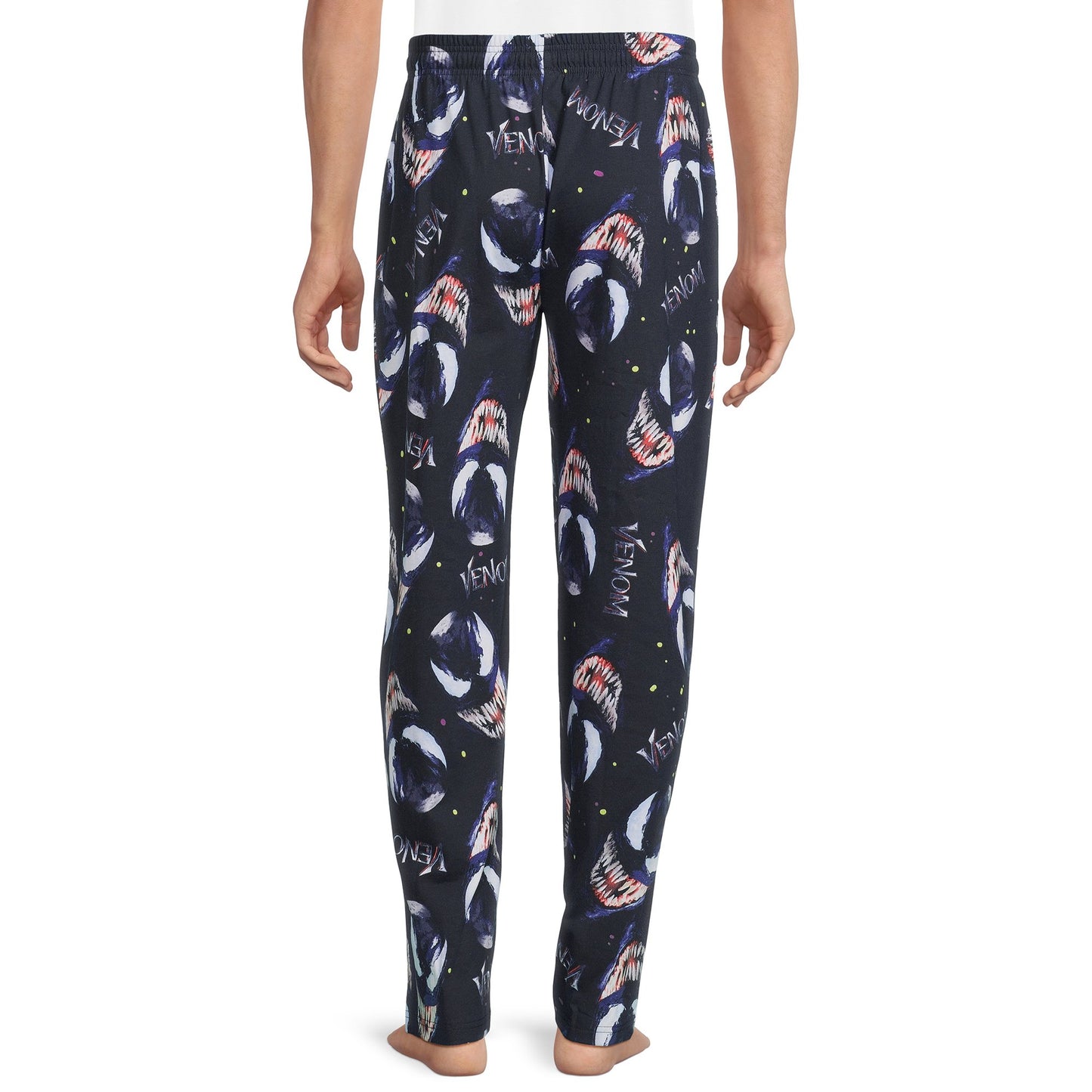 Men's Venom face graphic sleep pants by Rex Distributor, Inc., featuring a bold Venom character print on comfortable sleepwear pants.