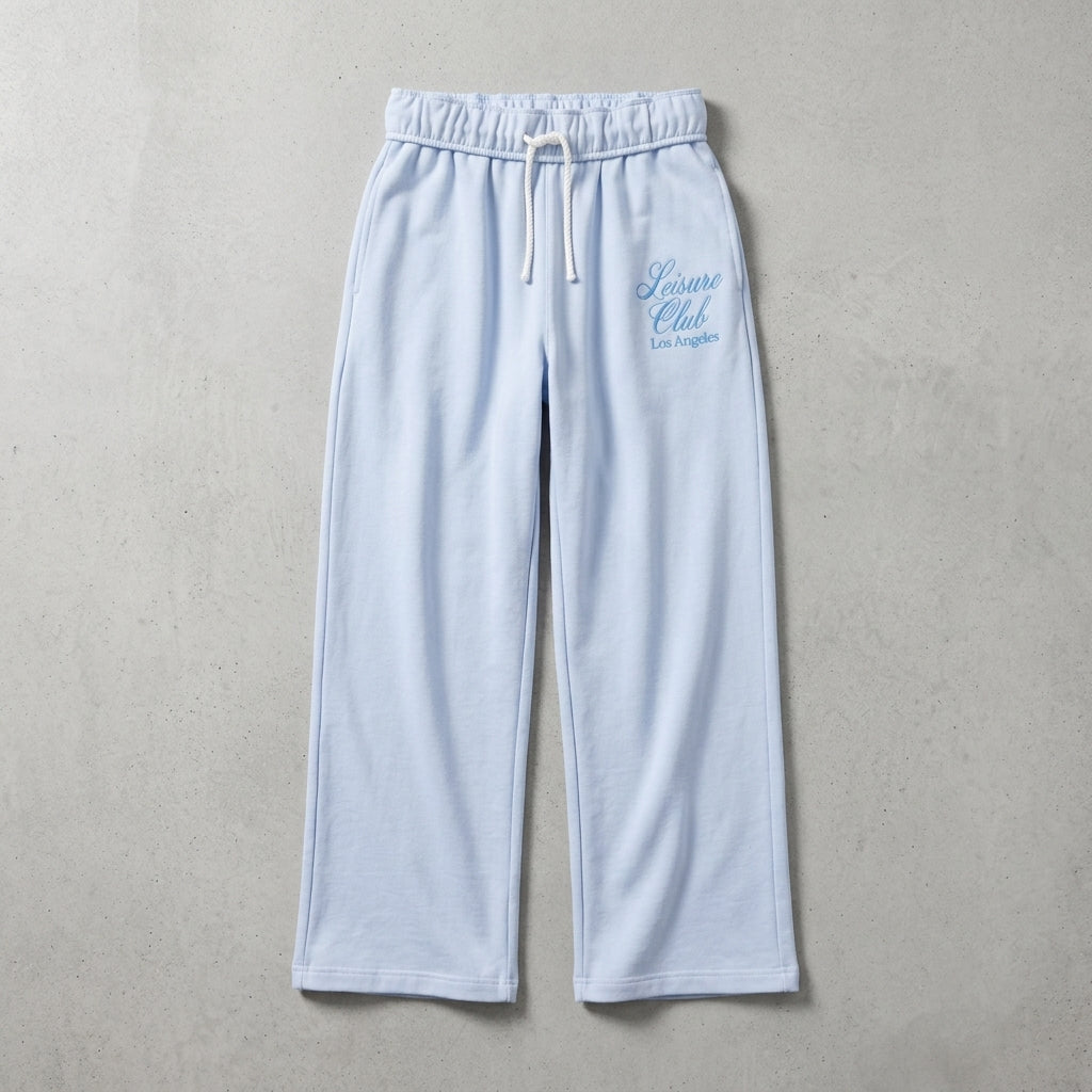 Women's Leisure Graphic Lounge Pants - Light Blue