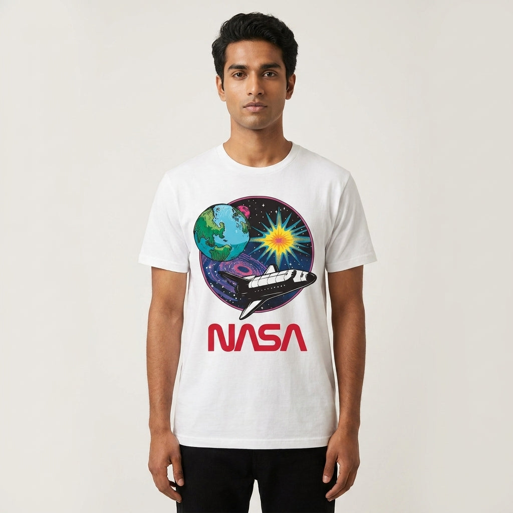 Men's NASA Rocket Graphic T-Shirt Tee