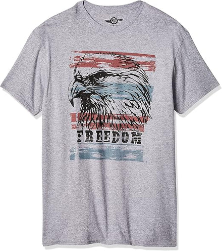 Men's USA Freedom Eagle Home of The Brave T-Shirt Tee