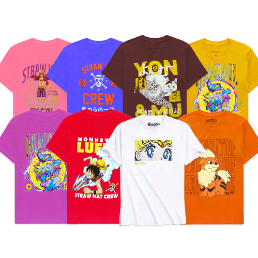 Men's Assorted Anime Graphic Tee - 48 Pcs Per Box