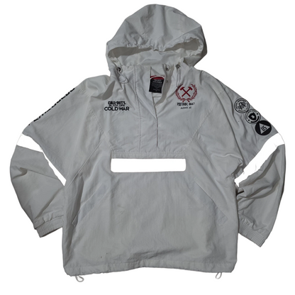 Men's Call of Duty Black Ops Cold War Windbreaker Anorak Jacket White