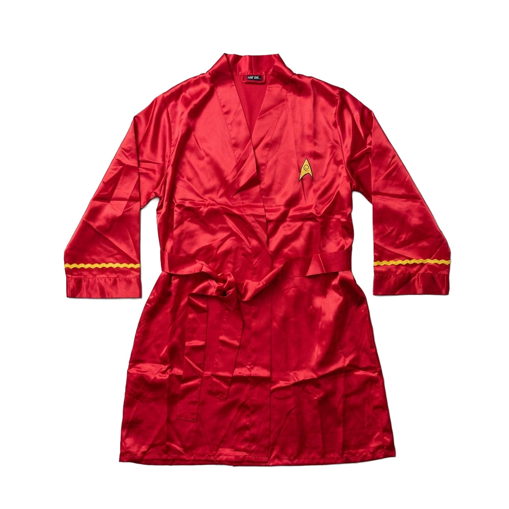 Women's Star Trek Uhura Satin Robe Red