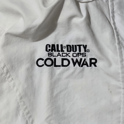 Men's Call of Duty Black Ops Cold War Windbreaker Anorak Jacket White
